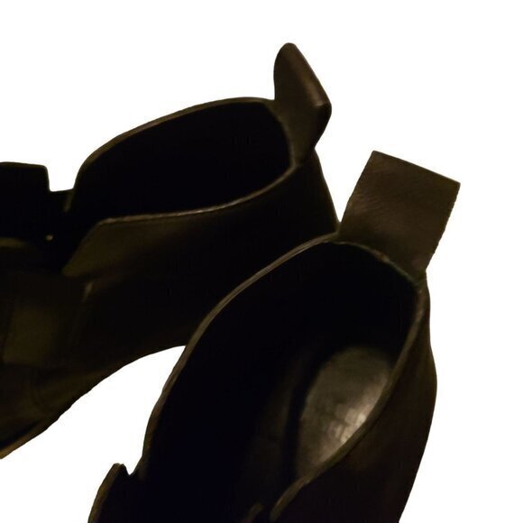 Eileen Fisher Black Suede Ankle Boots Booties Shoes Size 7.5 Pull-on - Picture 3 of 16